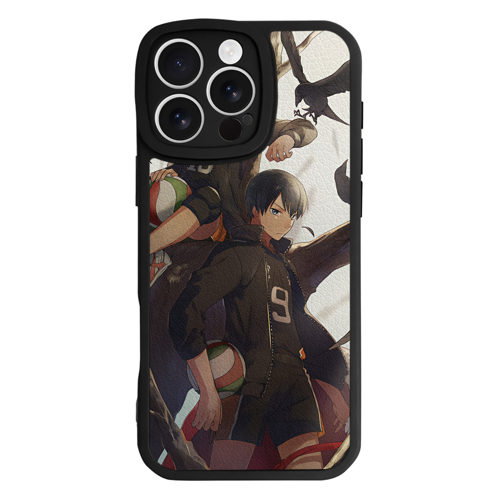 （画像用） ハイキュー!! Haikyu!! 【iPhone 16シリーズ対応】シリコンスマホケース（レザー調） 材質：シリコン